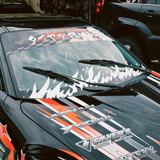 WINDSHIELD FLAME DECAL