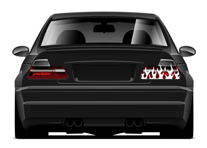 Taillight flame decals. Vehicle styling decals. Drift car stickers.