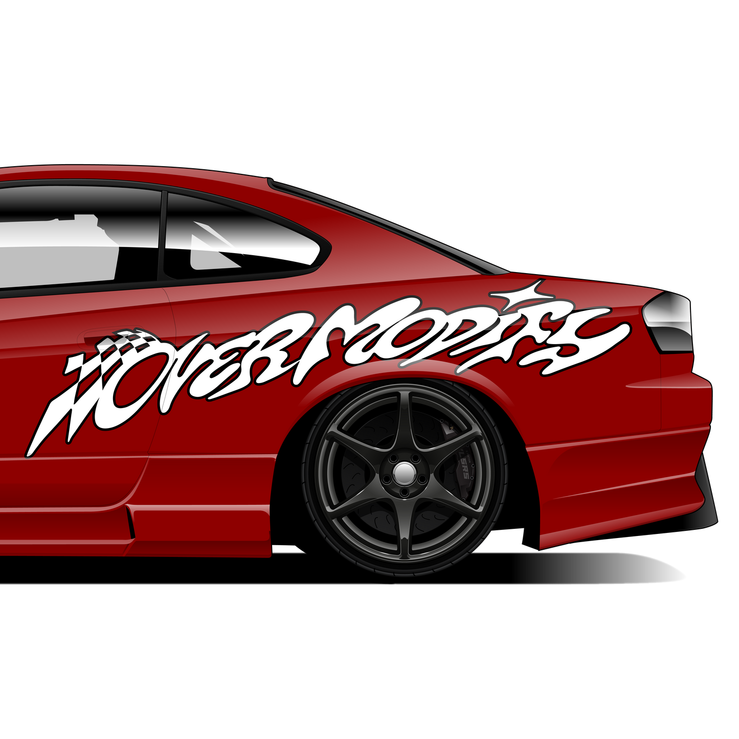 OVERMODIFY QUARTER PANEL DECAL