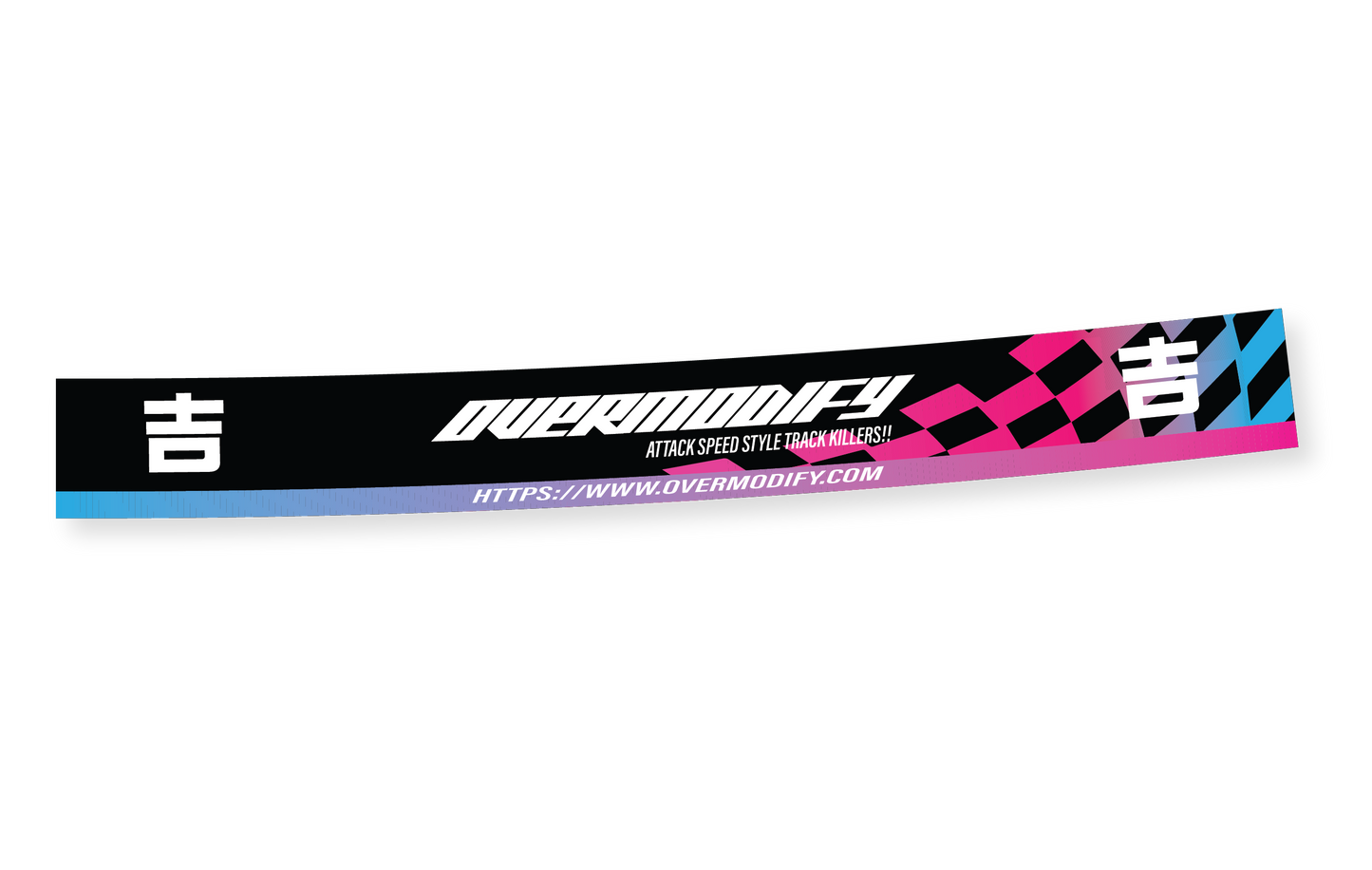 OVERMODIFY HELMET VISOR DECAL