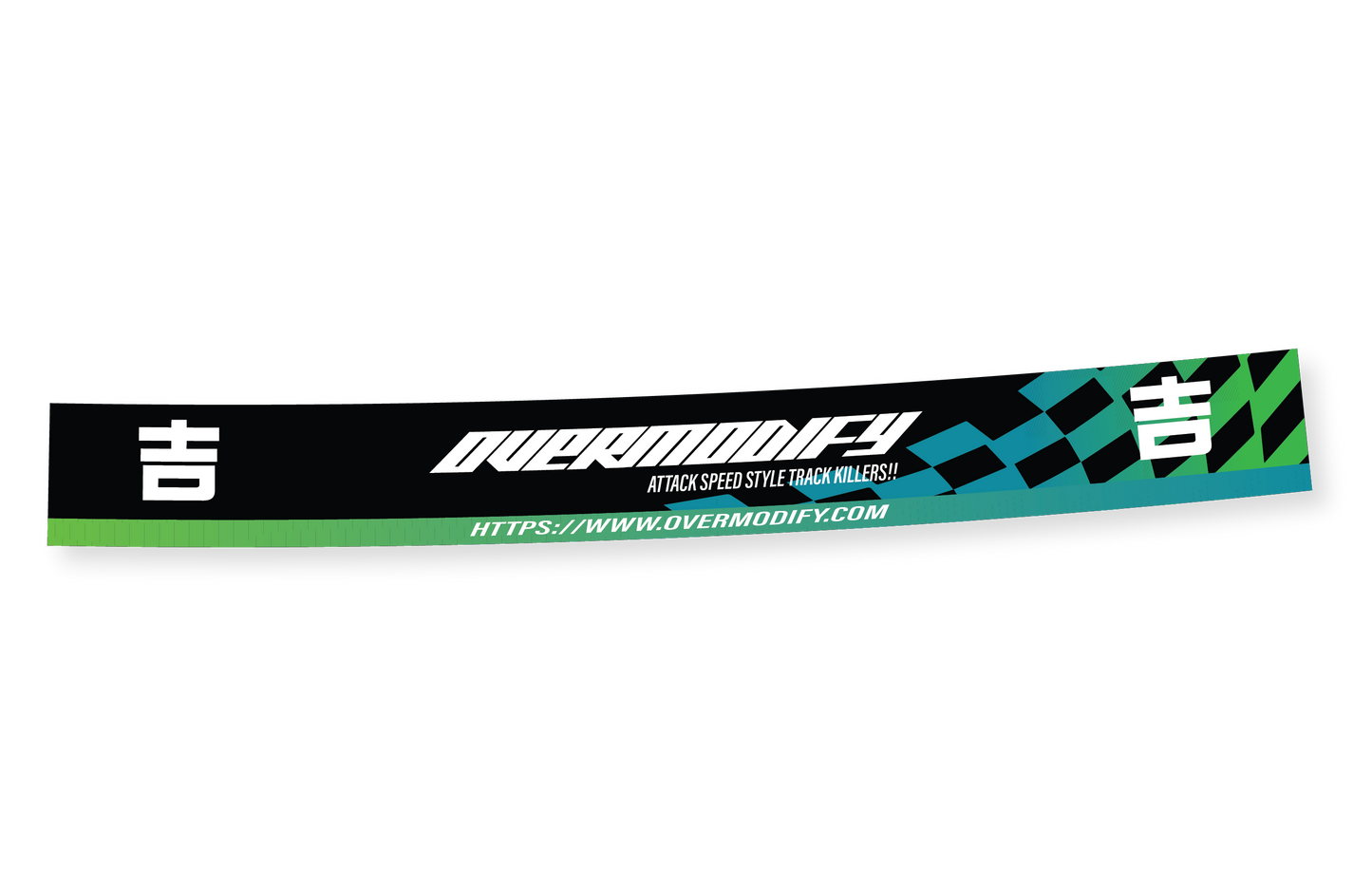 OVERMODIFY HELMET VISOR DECAL