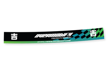 OVERMODIFY HELMET VISOR DECAL