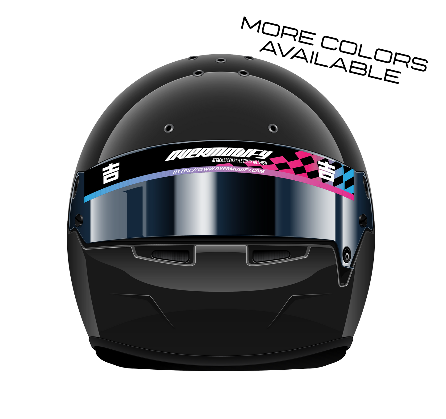 OVERMODIFY HELMET VISOR DECAL