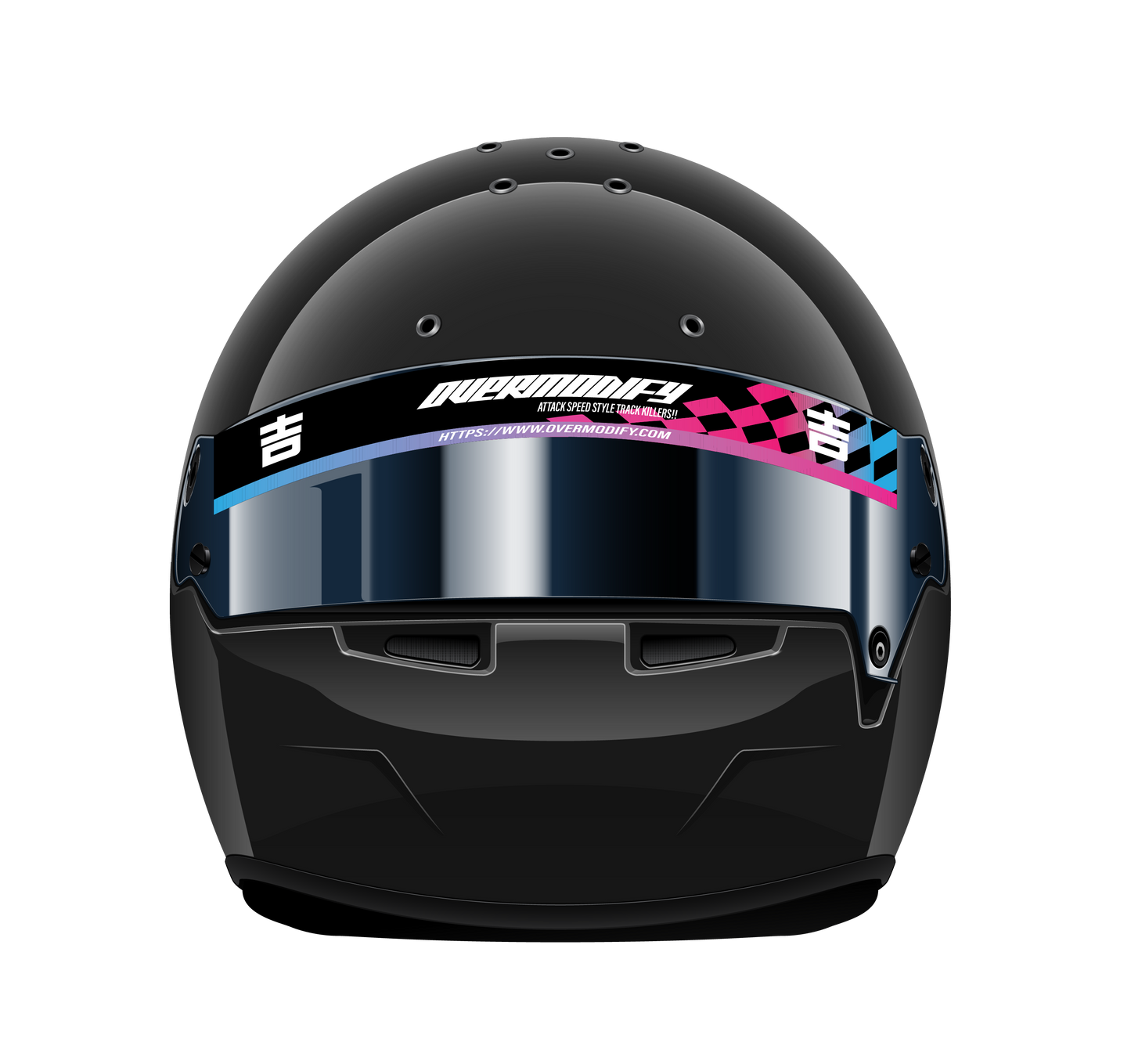 OVERMODIFY HELMET VISOR DECAL