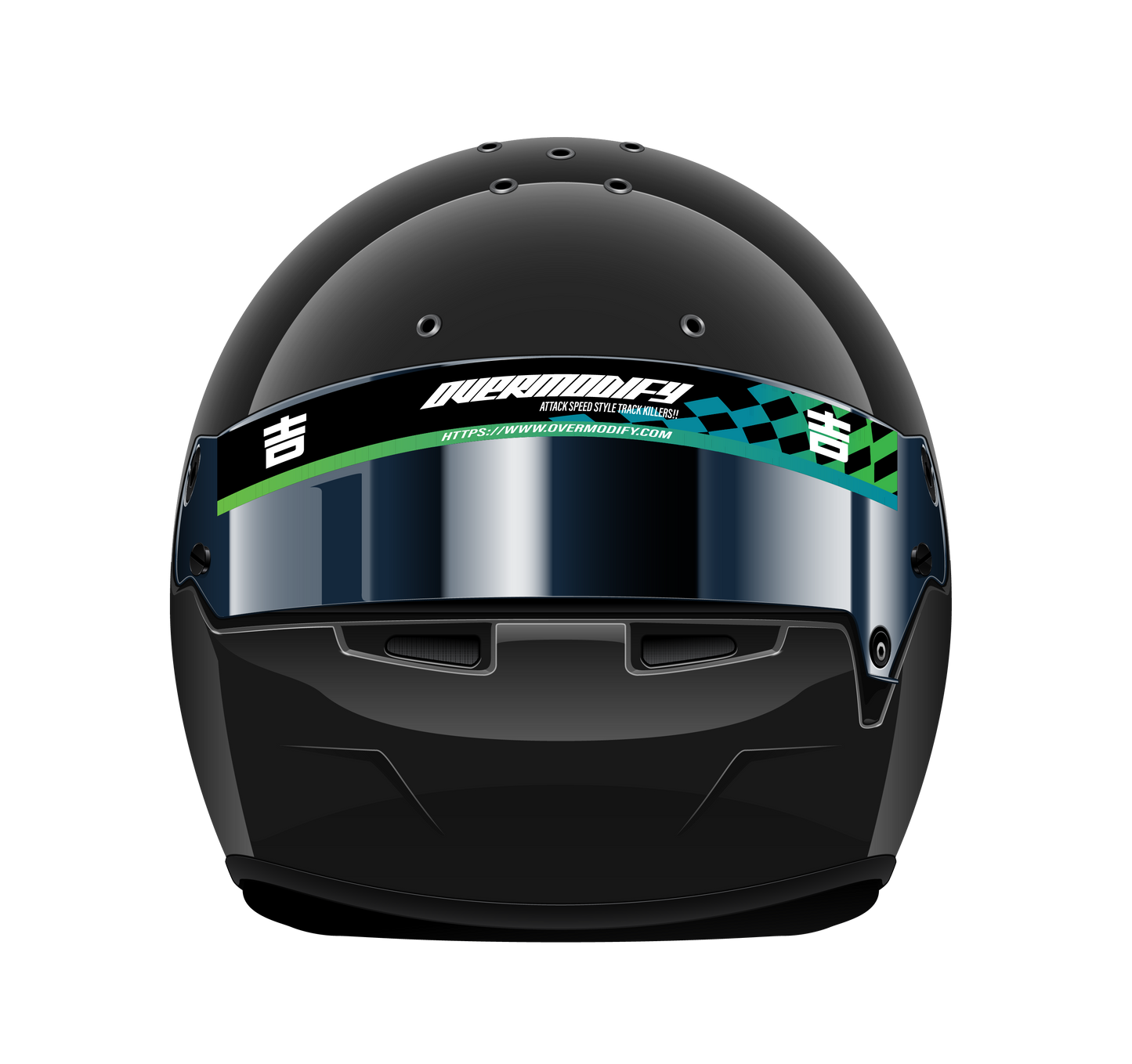 OVERMODIFY HELMET VISOR DECAL