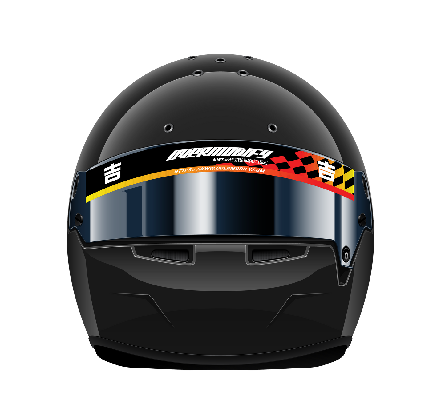 OVERMODIFY HELMET VISOR DECAL