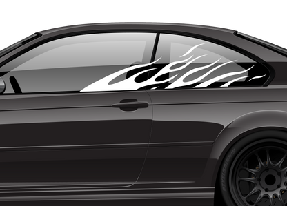 WINDOW FLAME DECALS